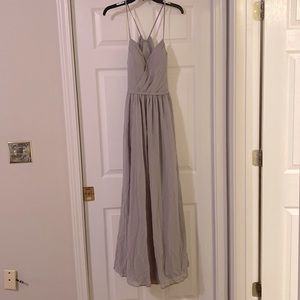 Gray Azazie Bridesmaids dress